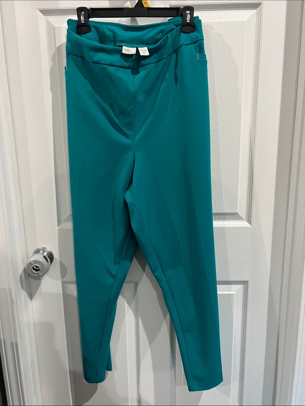 Cato Teal Ponte Pull-On Trousers